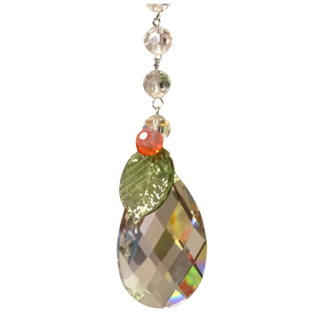 HOLIDAY 3" CLEAR FACETED WEAVED ALMOND Magnetic Chandelier Crystal (Set/1)