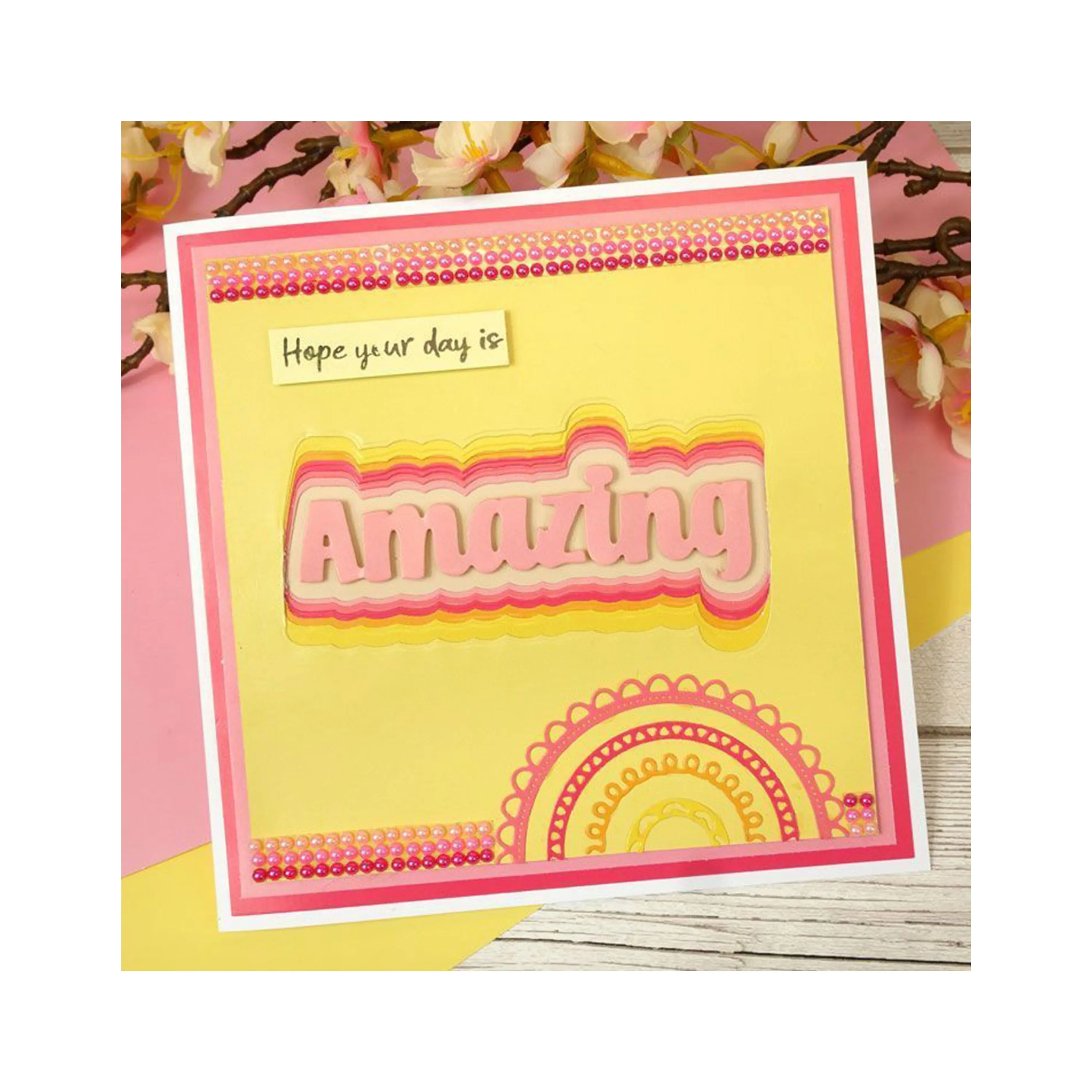 Hunkydory Moonstone Die and Stamp Collection - Just to Say Amazing*