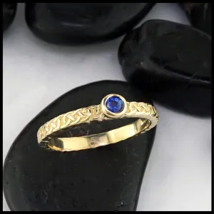 Josephine's Knot Stacking Ring with Sapphire