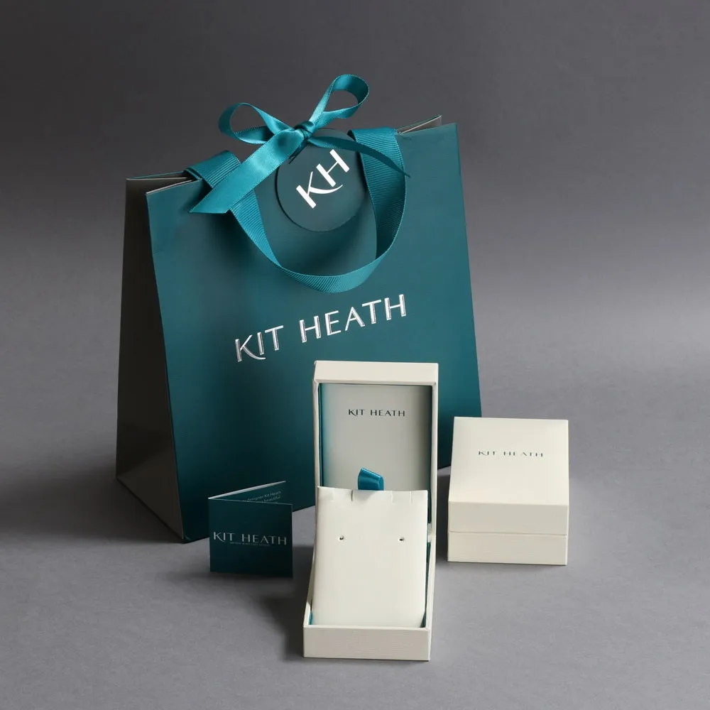 Kit Heath Coast March Blue Topaz Birthstone Tag Necklace
