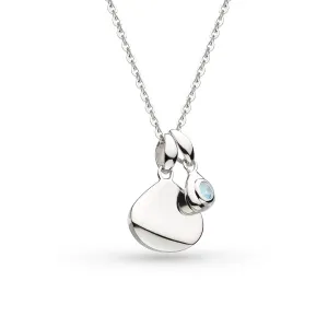 Kit Heath Coast March Blue Topaz Birthstone Tag Necklace