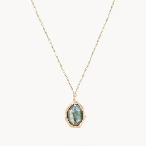 labradorite mood necklace