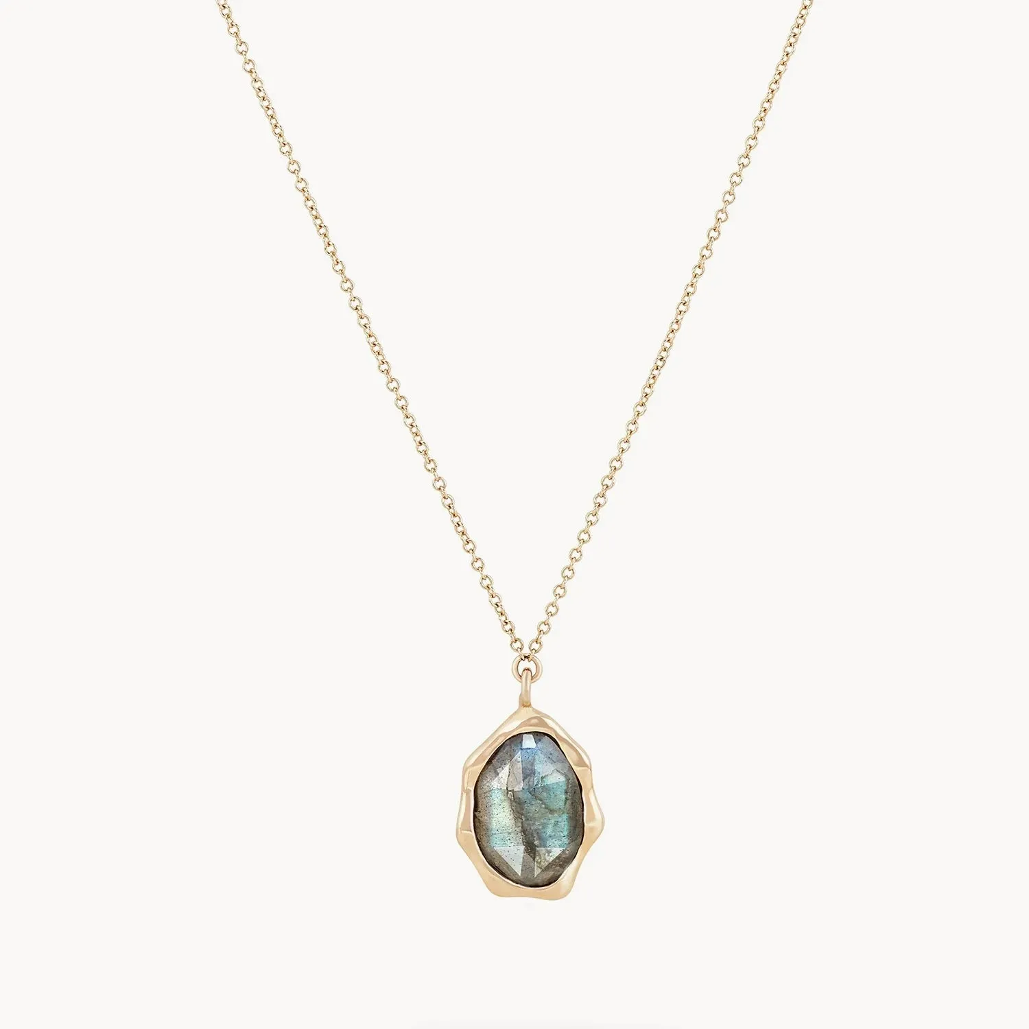labradorite mood necklace