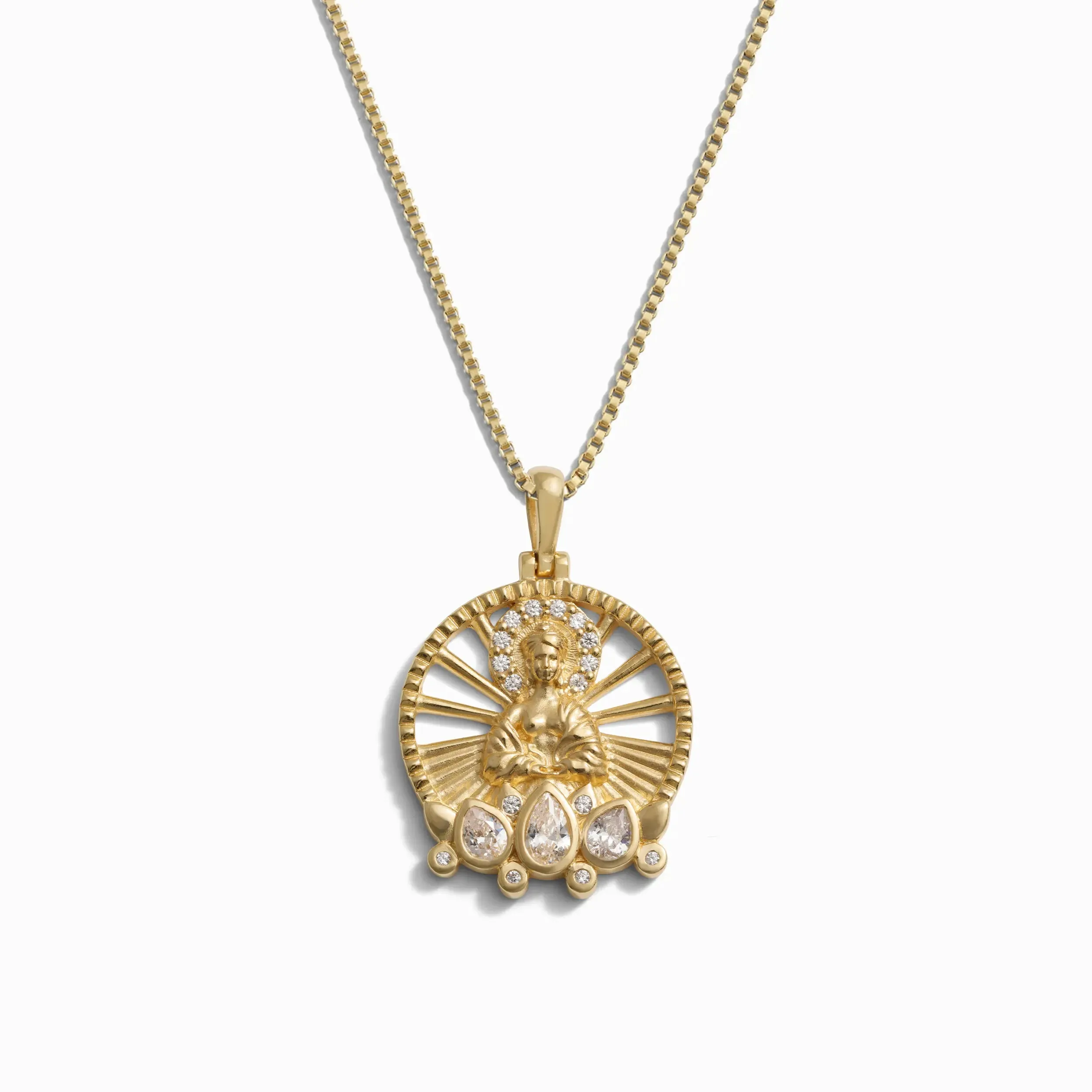 Lady Buddha Goddess Necklace