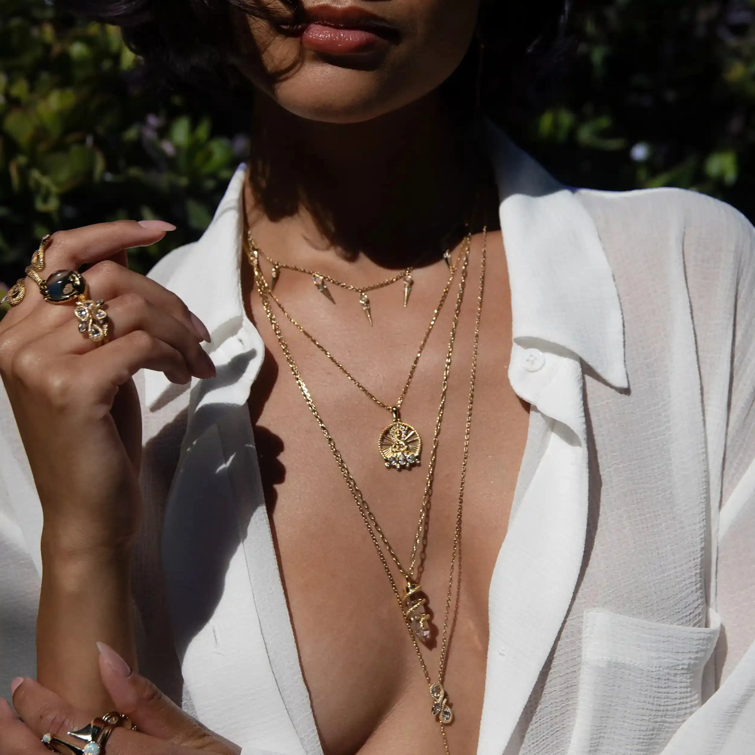 Lady Buddha Goddess Necklace