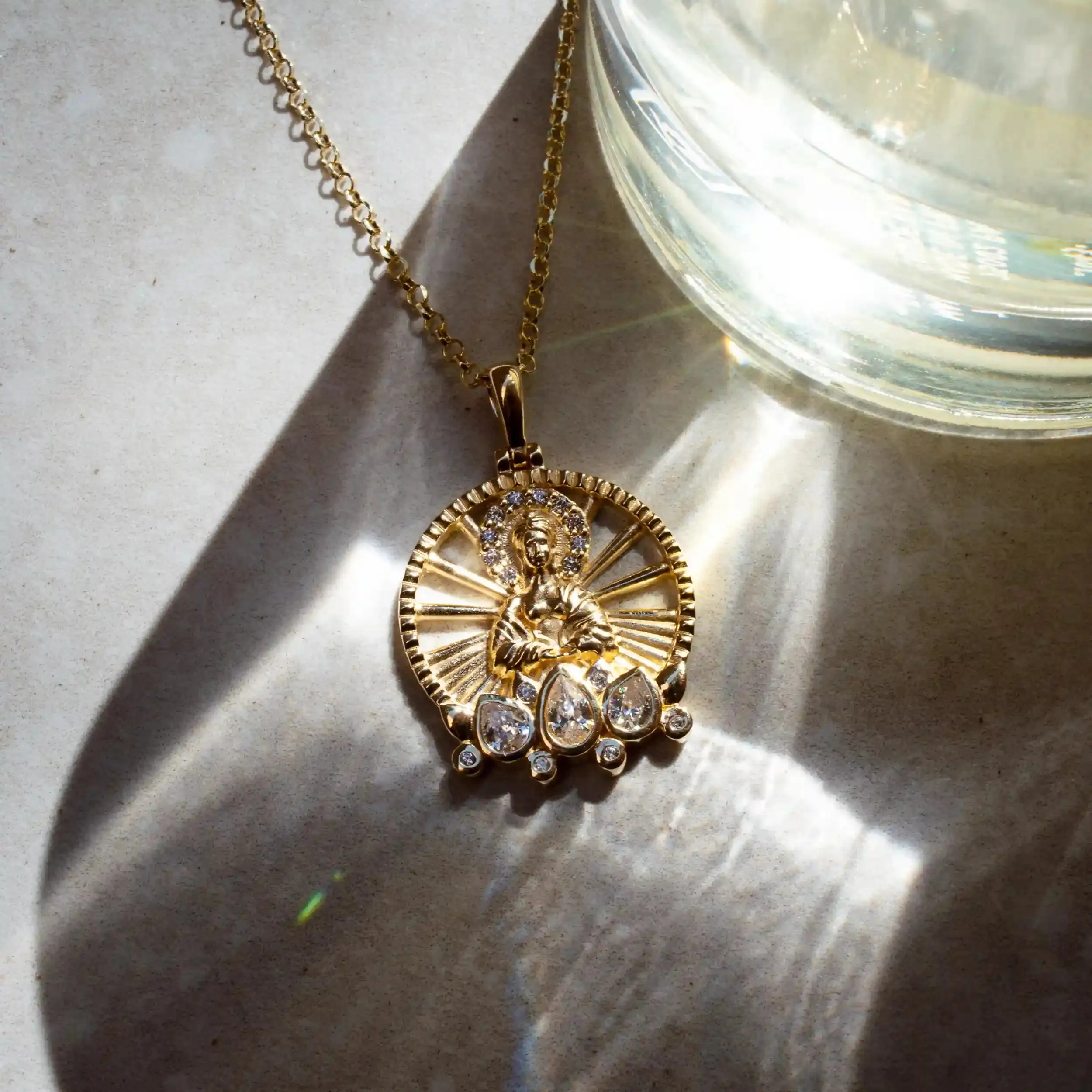 Lady Buddha Goddess Necklace
