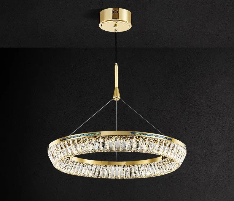 Light Luxury Creative Multi-layer Shell Crystal Art Chandelier for Living/Dining Room