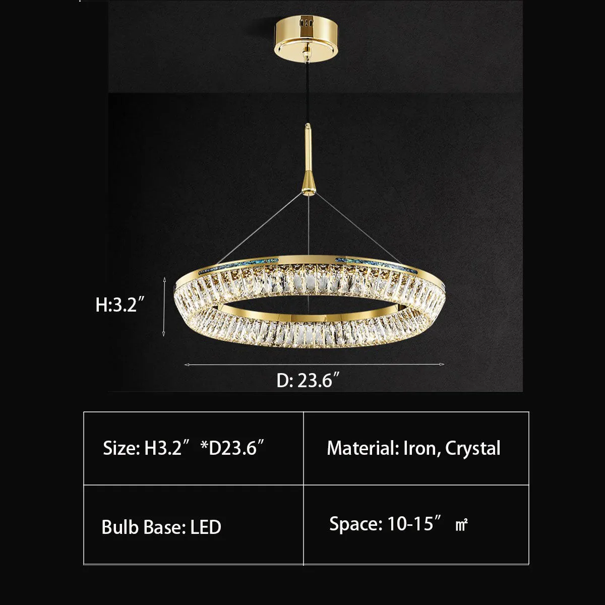 Light Luxury Creative Multi-layer Shell Crystal Art Chandelier for Living/Dining Room