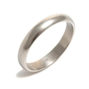 Matte Finish Platinum Wedding Ring