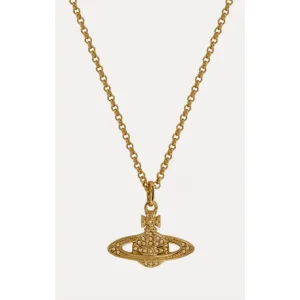 Mini Bas Relief Pendant Gold/Light Topaz
