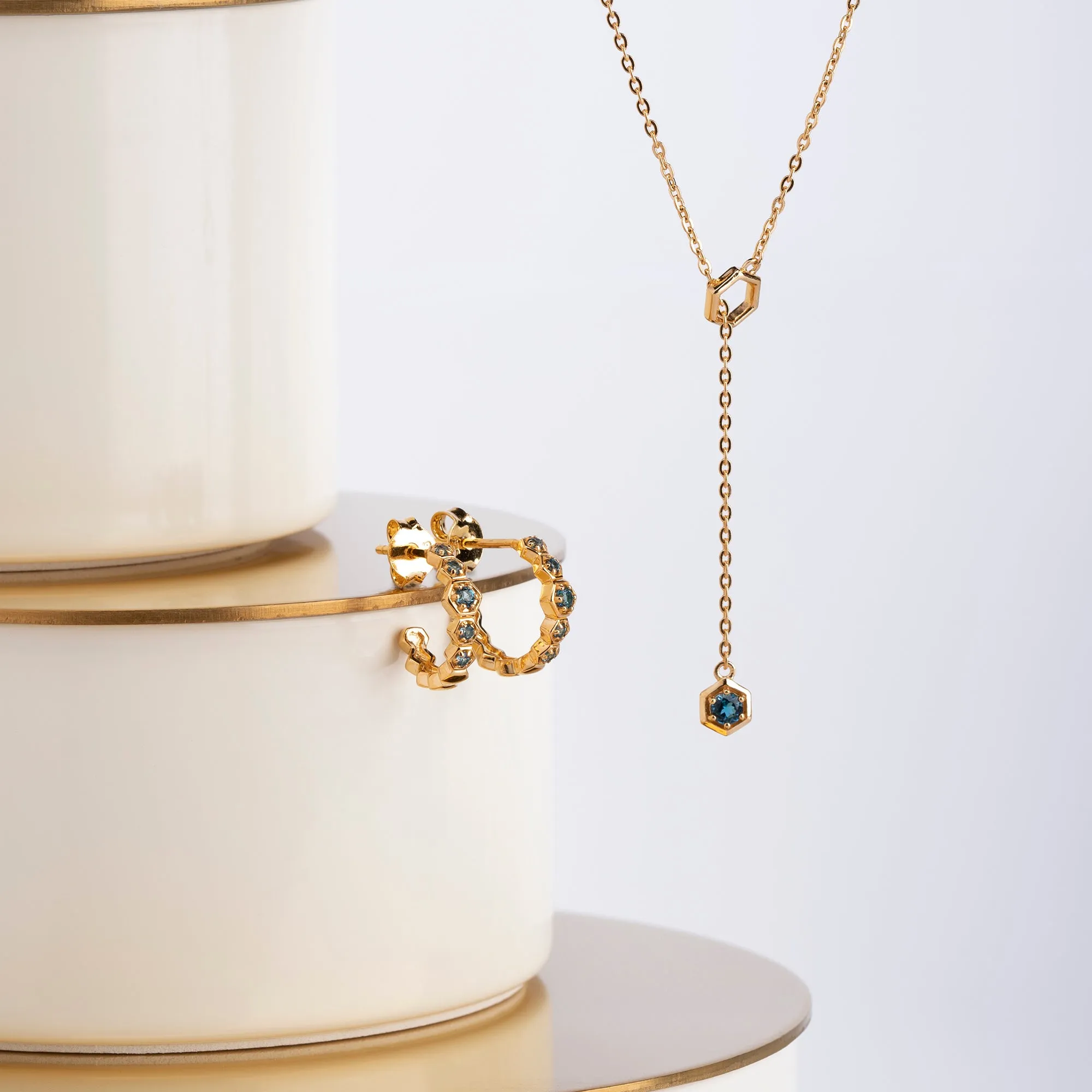 Moderne Glam Topas Lasso Halskette