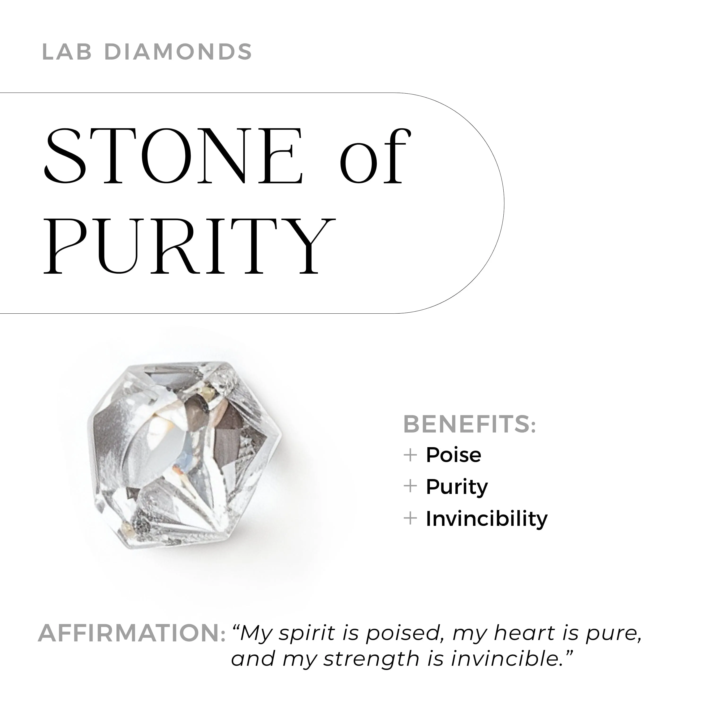 Moonstone Lab Diamond Ring - Princess