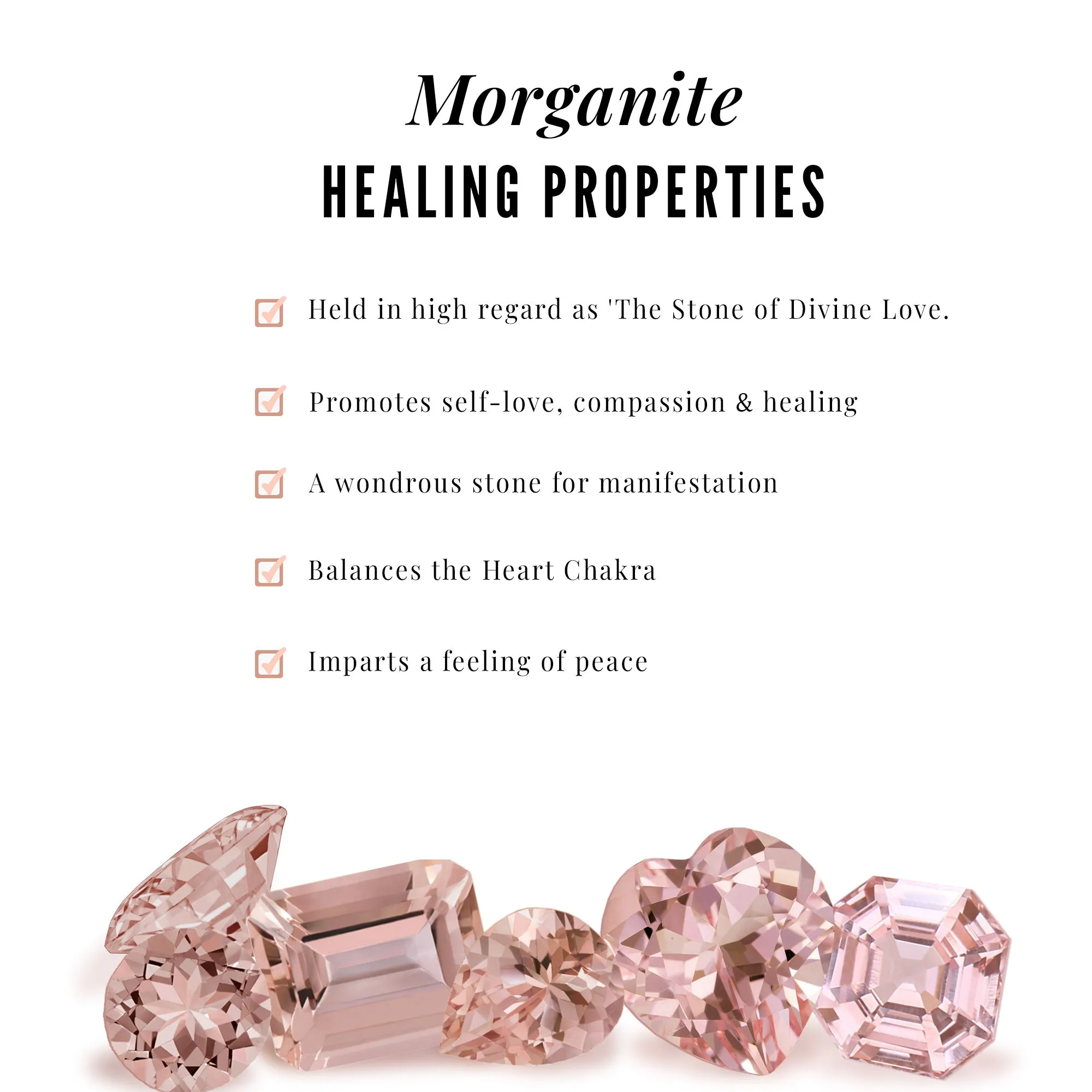 Morganite and Diamond Ring Set in Prong Setting