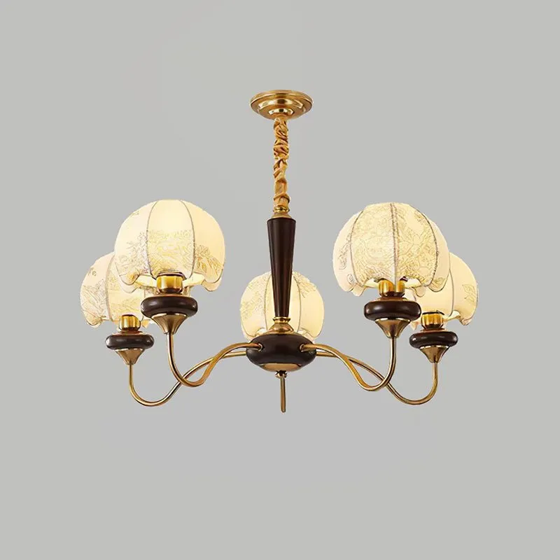 Mushroom Fabric Chandelier