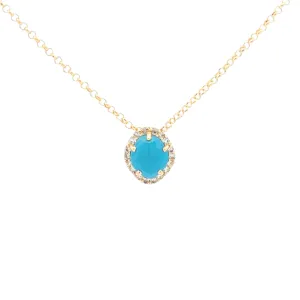 PANORAMA Necklace (1260) - Turquoise / YG