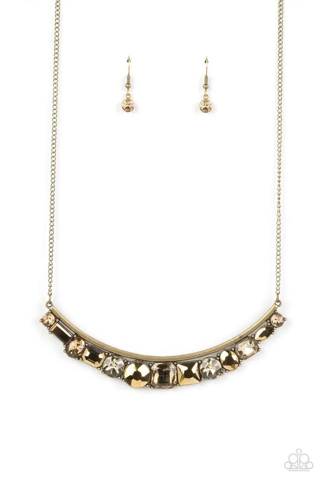 Paparazzi Necklace ~ The Only SMOKE-SHOW in Town - Brass