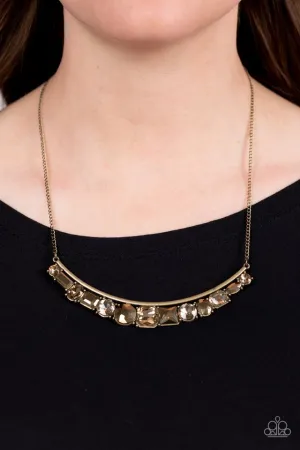 Paparazzi Necklace ~ The Only SMOKE-SHOW in Town - Brass