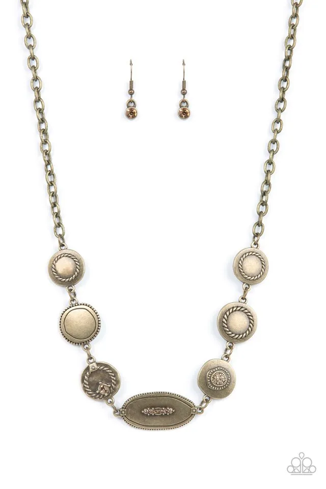 Paparazzi Necklace ~ Uniquely Unconventional - Brass