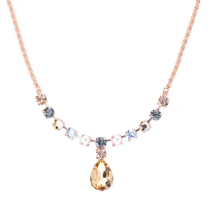 Pear and Round Necklace in "Earl Grey" *Preorder*