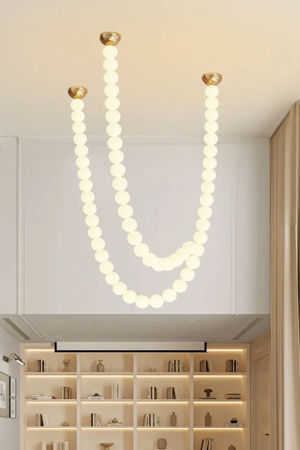 Pearl Necklace Balls Chandelier