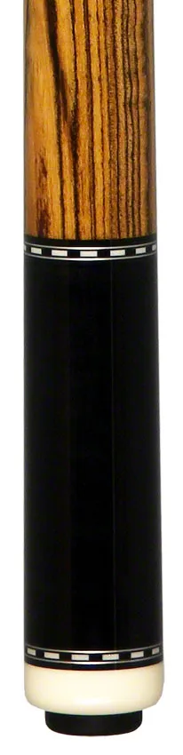 Pechauer Pro Series Ebony Stained Maple with Bocote Wrapless Pool Cue - P05N