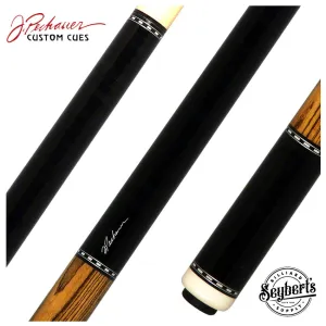 Pechauer Pro Series Ebony Stained Maple with Bocote Wrapless Pool Cue - P05N