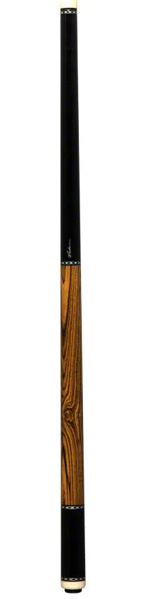 Pechauer Pro Series Ebony Stained Maple with Bocote Wrapless Pool Cue - P05N