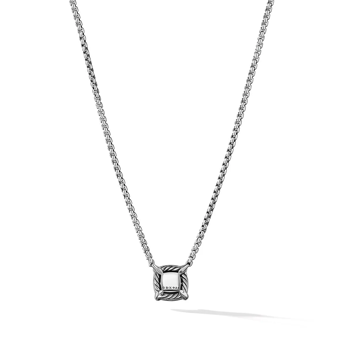 Petite Chatelaine Pendant Necklace with Full Pave Diamonds