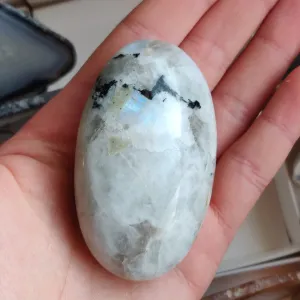 Rainbow Moonstone Palm Stone (#10)