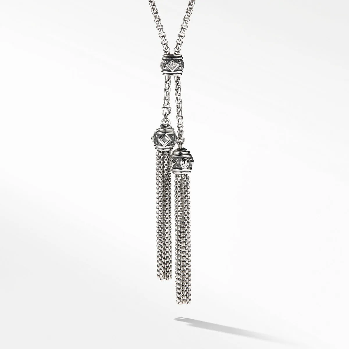 Renaissance Necklace with Diamonds in Silver