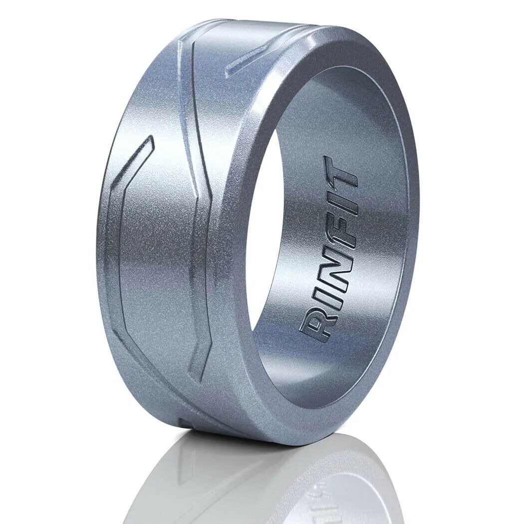 RFit™ Men's Premium Silicone Wedding Ring/Band (Sizes 7-13)