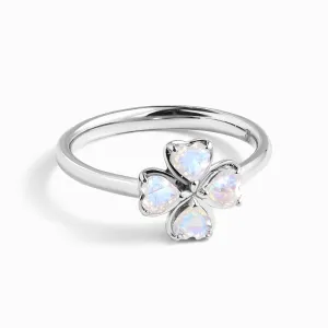 Shamrock Ring - Moonstone