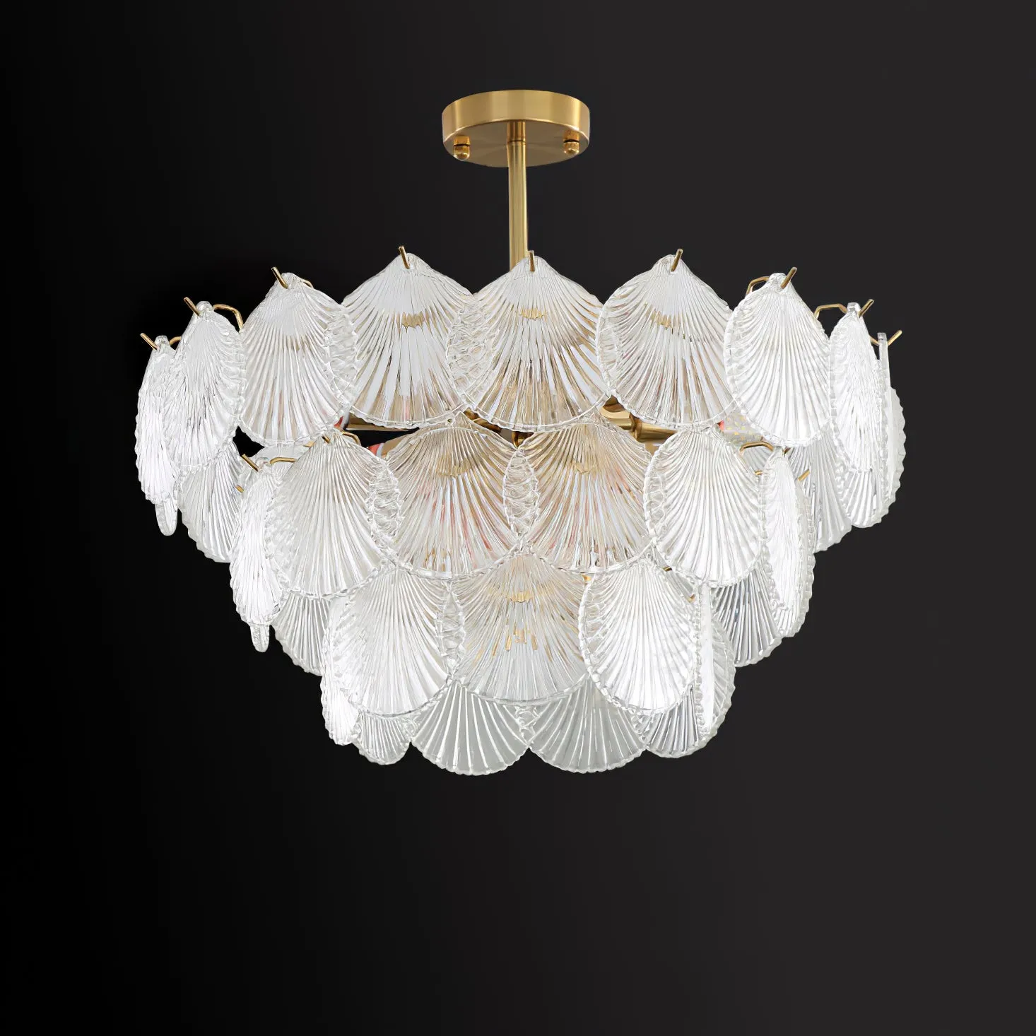 Shell Glass chandelier