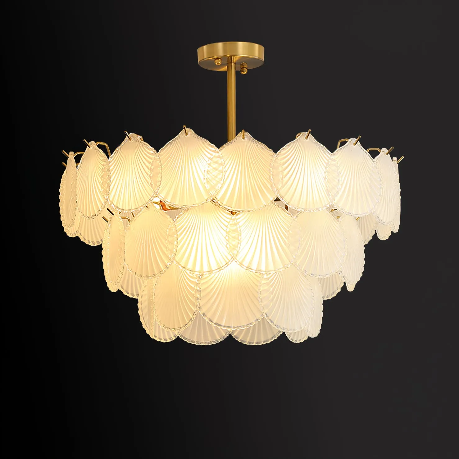 Shell Glass chandelier