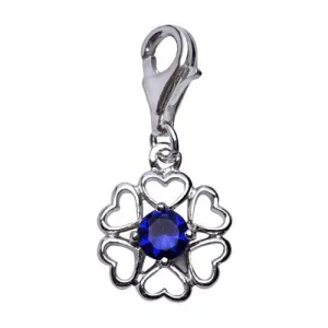 Silver Flower Design Charm