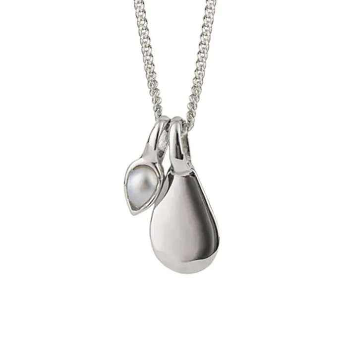 Silver Semi-Precious Birthstone Necklace