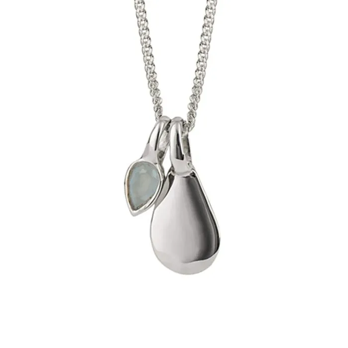 Silver Semi-Precious Birthstone Necklace