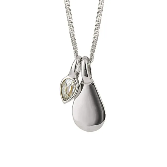 Silver Semi-Precious Birthstone Necklace