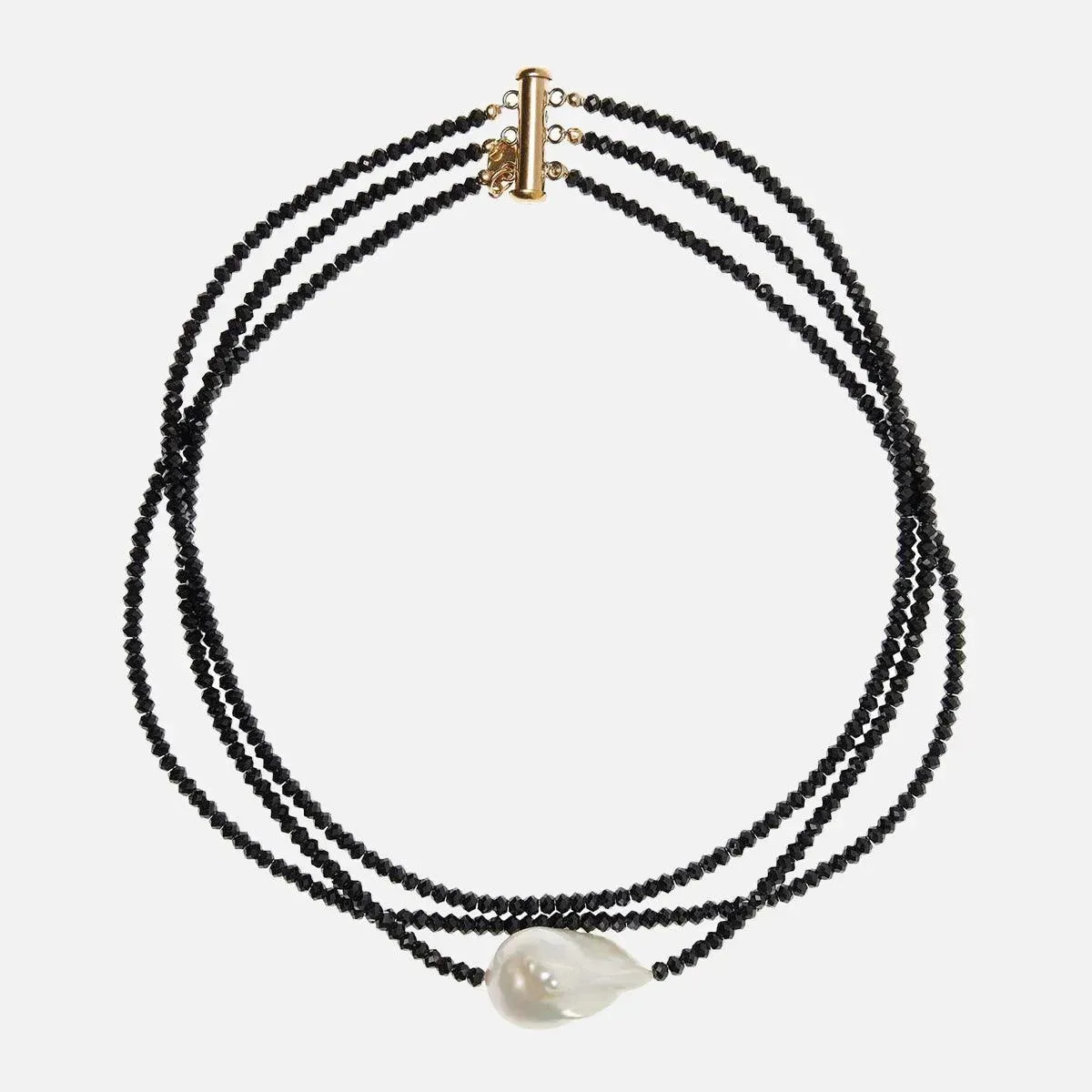 Spinel Triple Strand Gemstone Choker