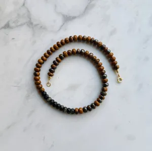 Stone Cache Gemstone Necklace "Glam Tiger"