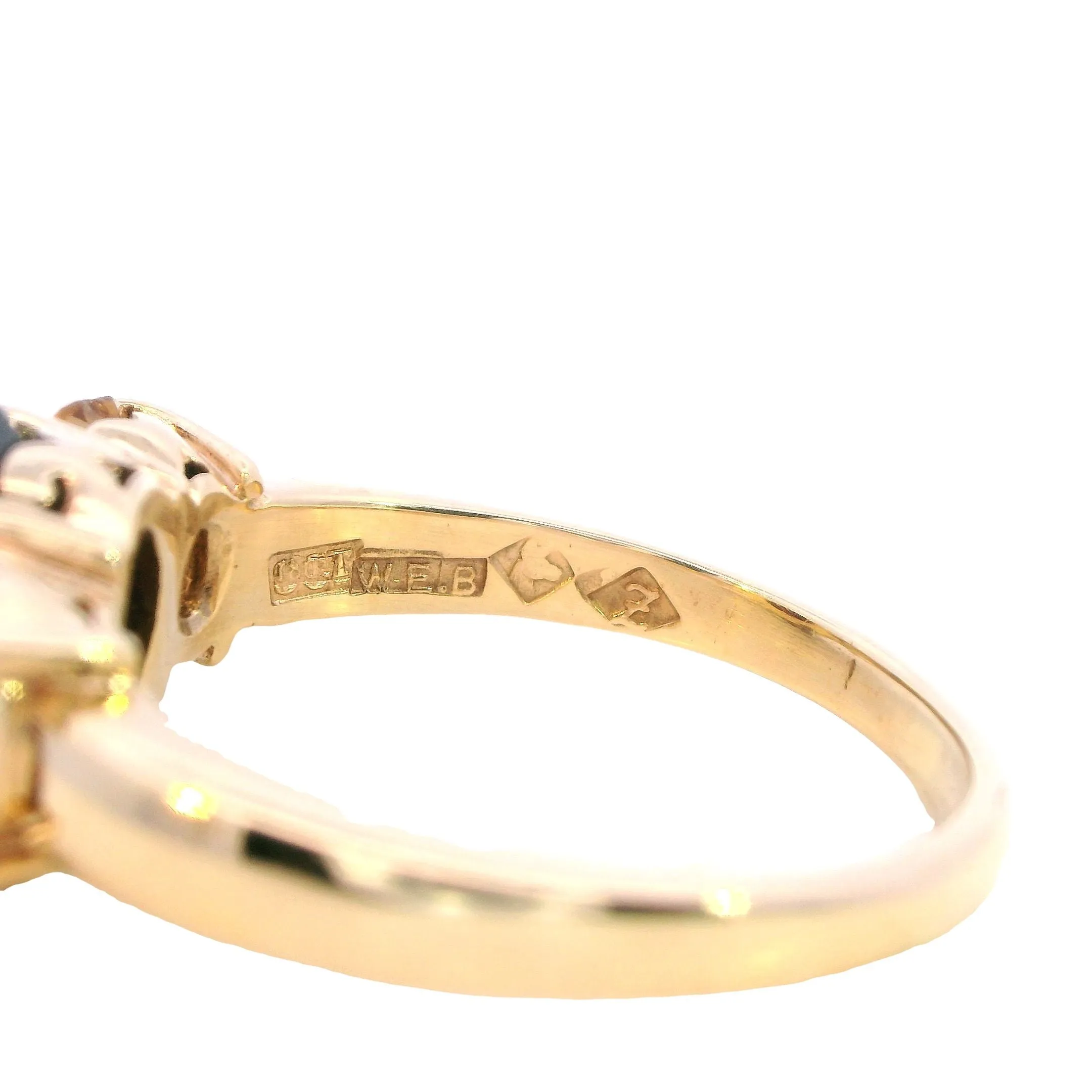Stunning 9ct Yellow Gold Garnet & Citrine Ring