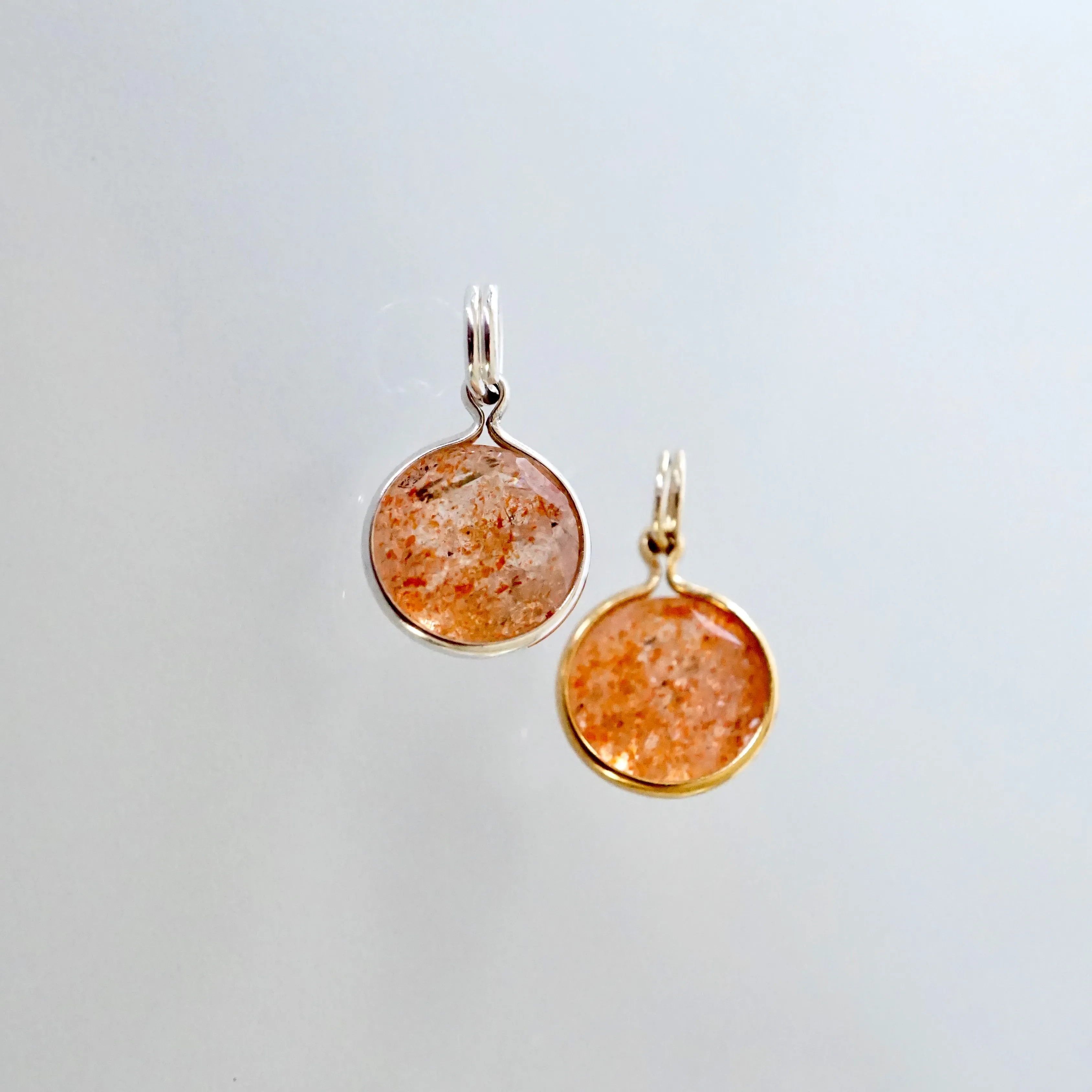 Sunstone Pendant - Sunstone Necklace - Silver Sunstone - Gold Sunstone Pendant
