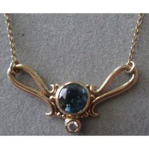 Swirl Pendant Necklace PDT75YG by Richelle Leigh