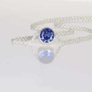 Tanzanite Floating Necklace - Fidget Necklace