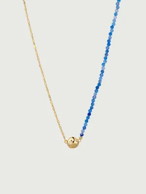 Texture Gemstone Necklace