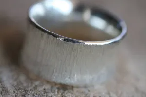 Textured gold wedding band