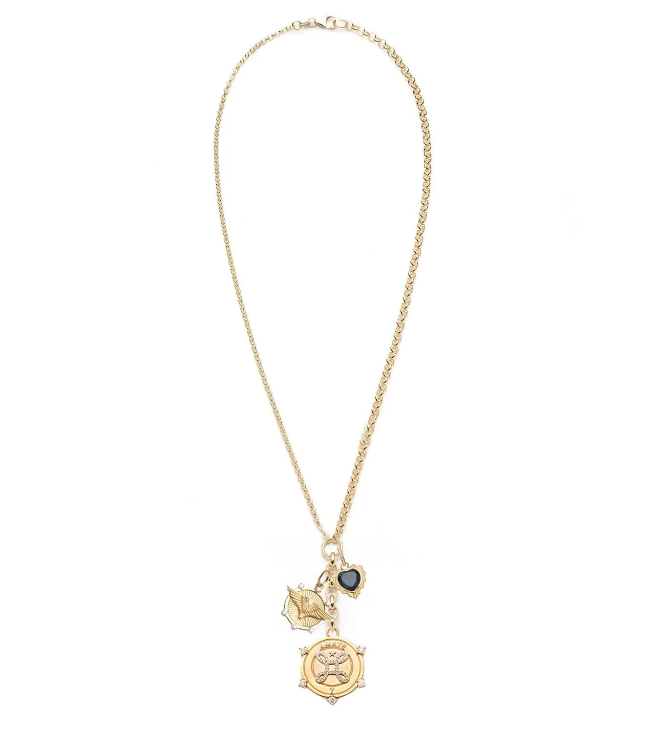 True Love Knot - True Love & Vivacity : Medium Mixed Belcher Extension Necklace