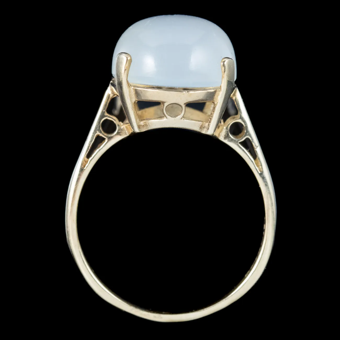 Vintage Moonstone Solitaire Ring 7.6ct Moonstone Dated 1986