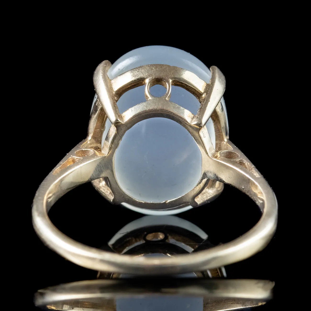 Vintage Moonstone Solitaire Ring 7.6ct Moonstone Dated 1986