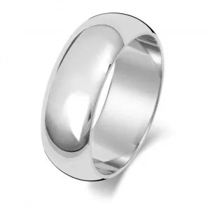 Wedding Band 9ct D Shape 7mm Wedding  Ring  W107WM
